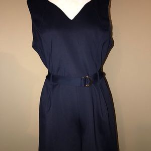 Navy Blue romper with pockets